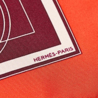 Hermès Gedrukt zijden sjaal