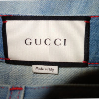 Gucci gonna jeans con rivetti