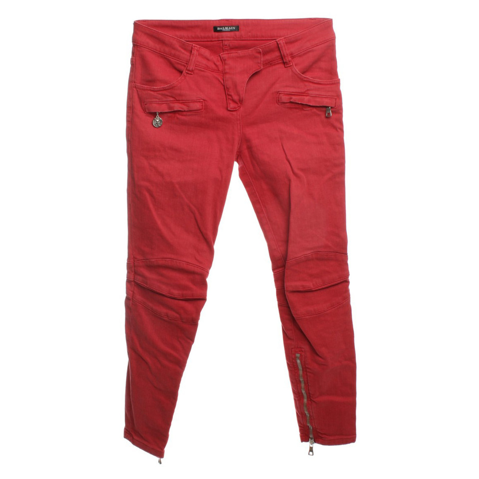 Balmain Jeans en rouge