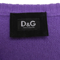 Dolce & Gabbana maglione angora in viola