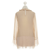 Schumacher Zijden blouse in nude