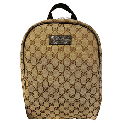 Gucci Signature  Backpack Canvas in Beige