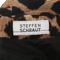 Steffen Schraut skirt with leopard pattern