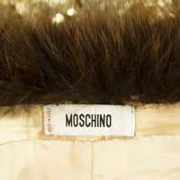 Moschino Sequin jacket with fur collar