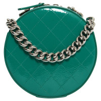 Chanel Round as Earth Crossbody Bag in Pelle verniciata in Turchese