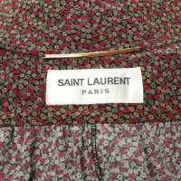 Saint Laurent Kleid mit floralem Print