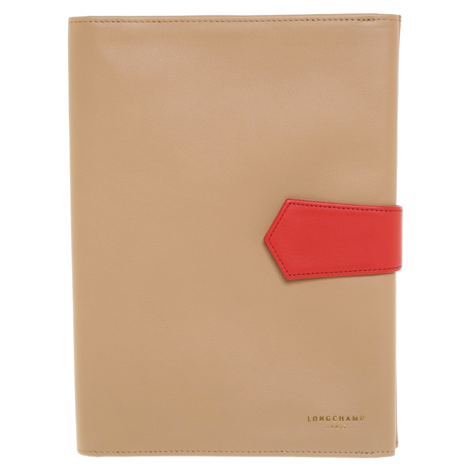 Longchamp Holder with notebook in beige