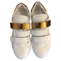 Jil Sander Sneakers en blanc / or
