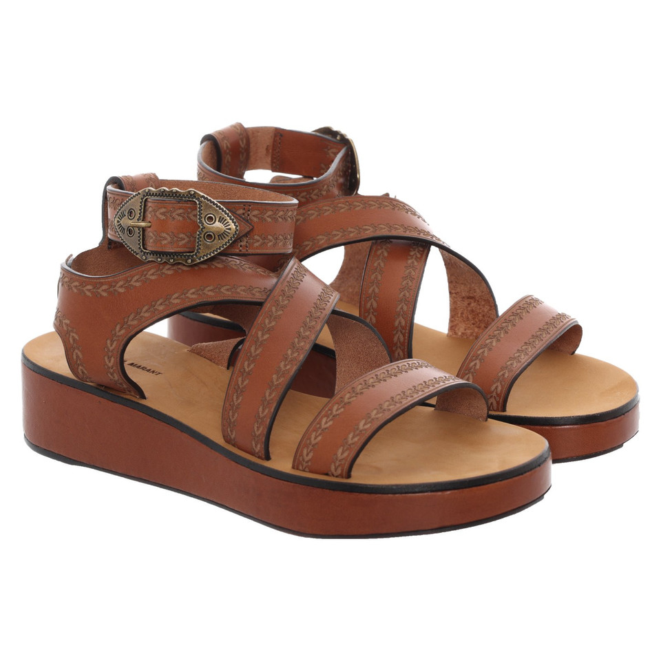 Isabel Marant Sandals Leather in Brown