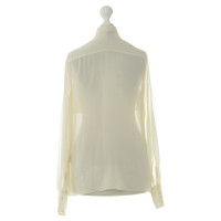 L.K. Bennett Button blouse in cream