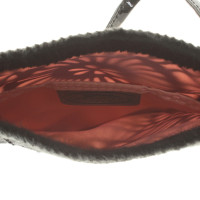 Longchamp clutch étole en noir / rosé