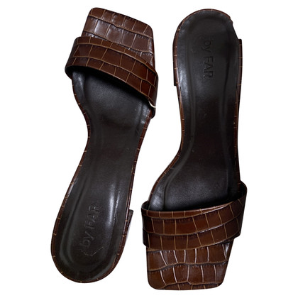 By Far Sandals Leather in Brown