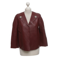 Longchamp Bordeaux red short jacket