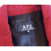 A.P.C. Giacca di velluto rosso