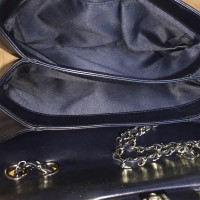Chanel Classic Flap Bag Medium Leer in Blauw