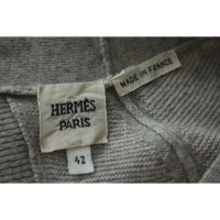 Hermès Grijze wollen jurk