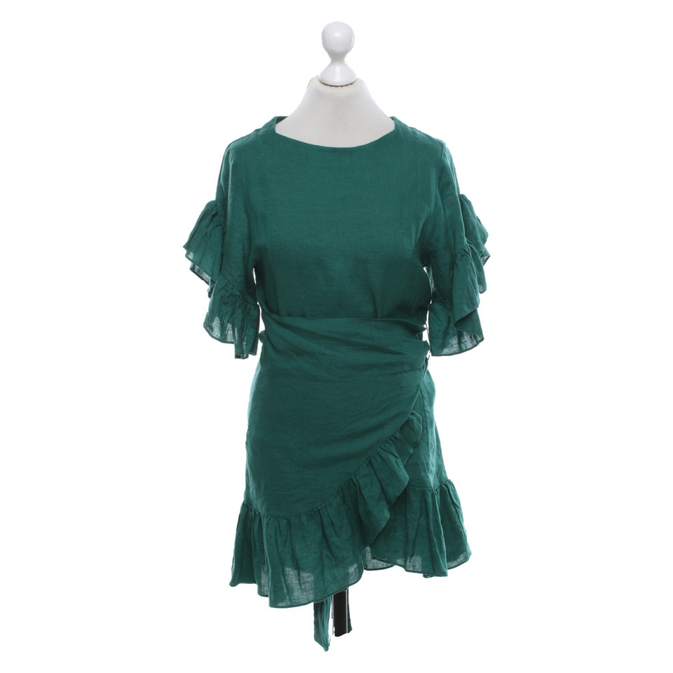 Isabel Marant Etoile Kleid aus Leinen in Grün