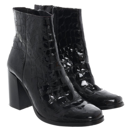 Thomas Rath Ankle boots Patent leather in Black