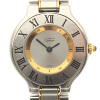 Cartier Silberfarbene Armbanduhr 