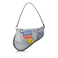Christian Dior Saddle Bag Jeans fabric in Blue