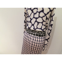 Diane Von Furstenberg patroon zijden jurk