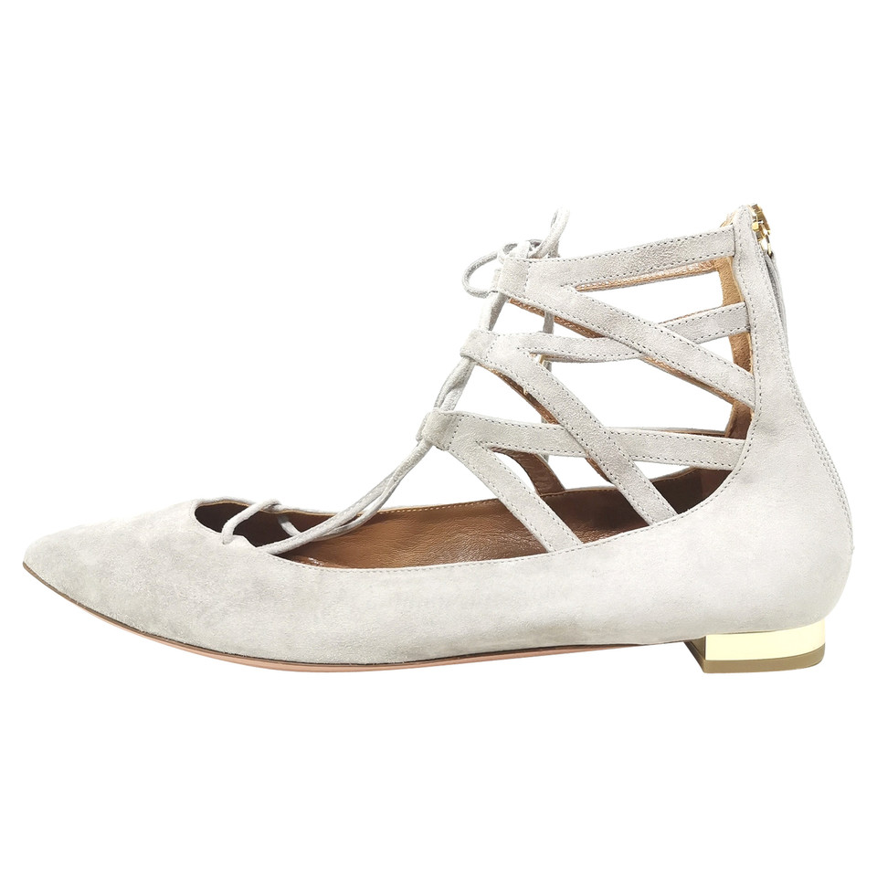 Aquazzura Chaussons/Ballerines en Daim en Gris