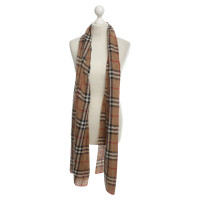Burberry Alpaca scarf with checked pattern