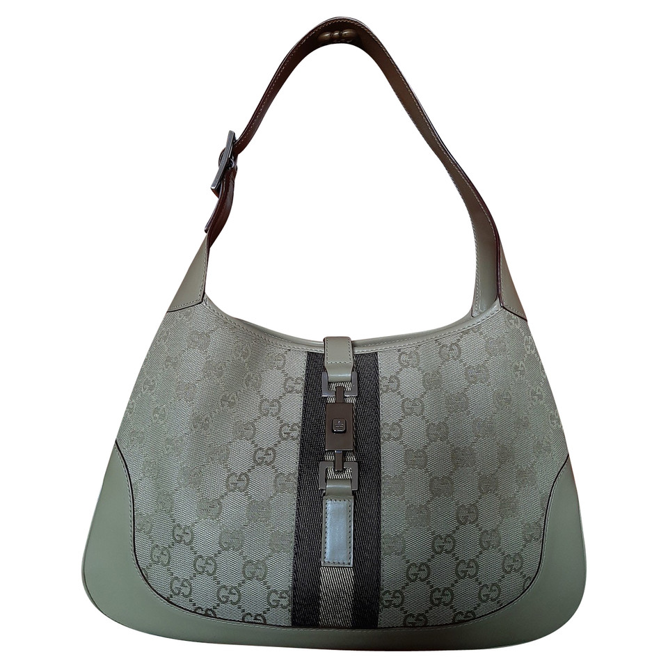 Gucci Handtasche aus Canvas in Beige