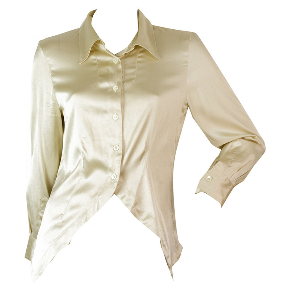 Ann Demeulemeester Top Silk in Gold