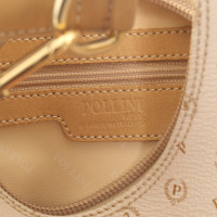 Pollini Leder-Handtasche in Beige