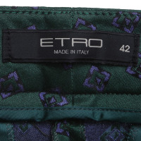 Etro trousers with pattern
