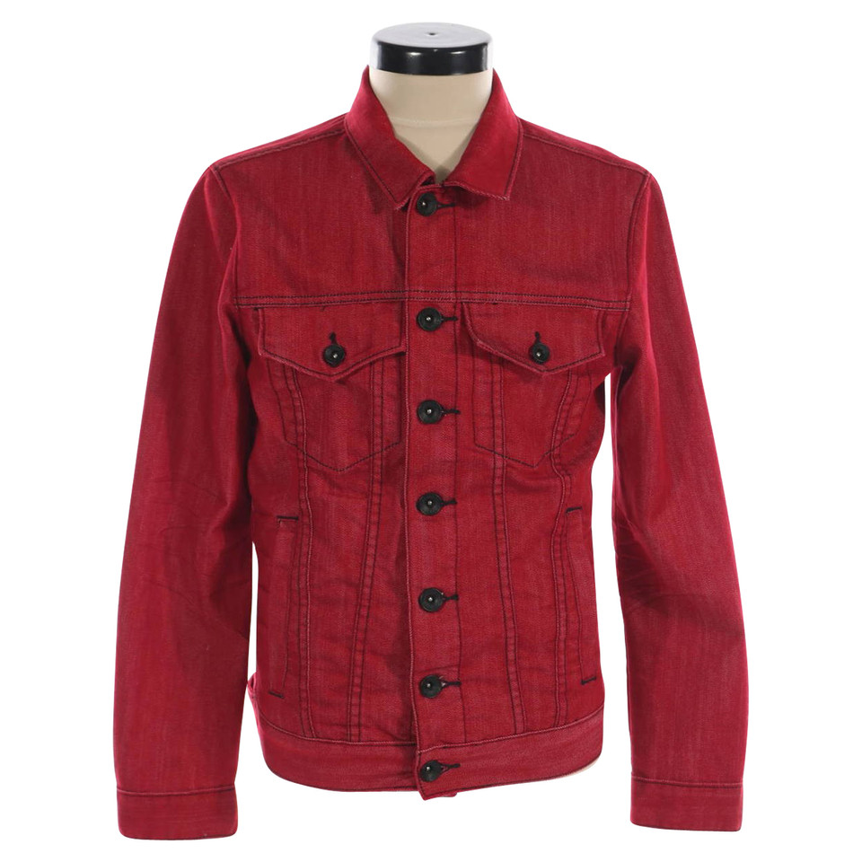 Guess Giacca/Cappotto in Cotone in Rosso