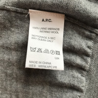 A.P.C. Grey merinos wool cardigan