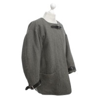 Isabel Marant manteau en tweed avec un look rétro