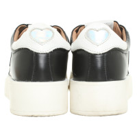 Twin Set Simona Barbieri Sneakers Leer in Zwart