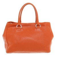 Prada Lederhandtasche in Orange