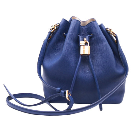 Dolce & Gabbana Shopper aus Leder in Blau