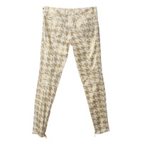 Balmain Jeans in cream with Golden pattern
