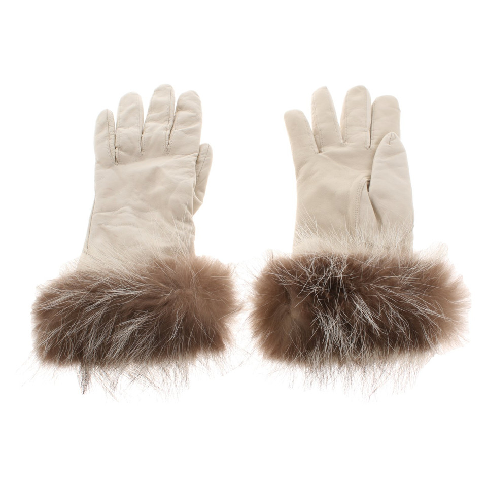 Bogner Handschuhe aus Leder in Creme
