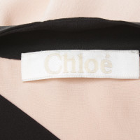 Chloé Camicetta di seta rosa / nera