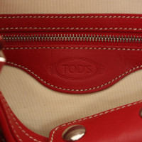 Tod's Schoudertas Leer in Rood