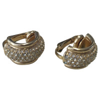 Christian Dior Vintage clip earrings with Rhinestones