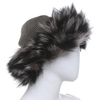 Hugo Boss Hat with fur trim