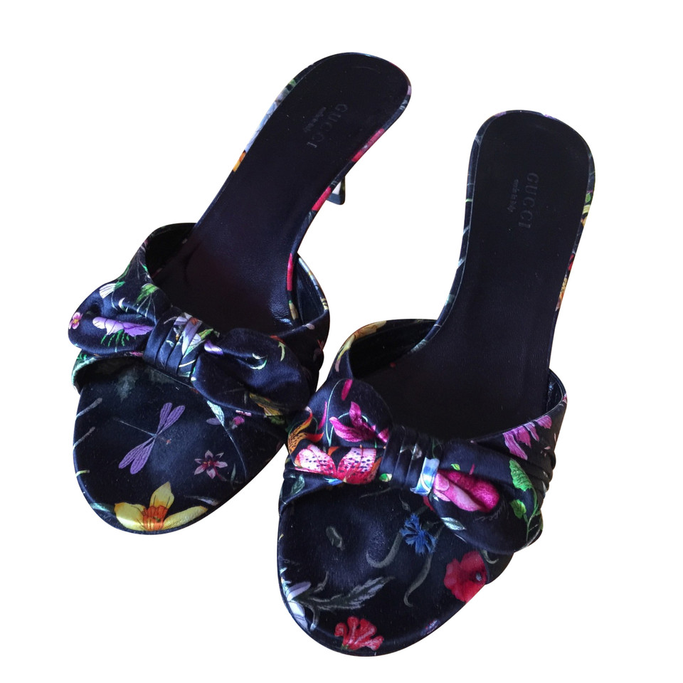 Gucci Sandaletten mit floralem Muster