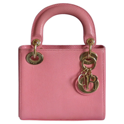 Dior Lady Dior Leather in Pink