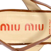 Miu Miu Patent leather sandal