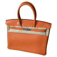 Hermès Birkin Bag 35 Leer in Oranje