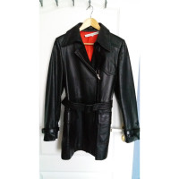 Jc De Castelbajac Leather Trench Coat