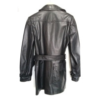 Jc De Castelbajac Leather Trench Coat