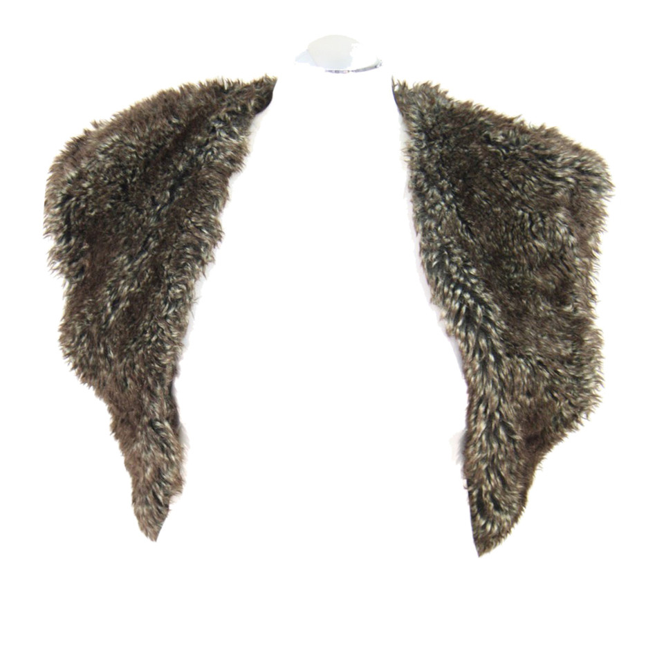 French Connection Fur bolero in brown
